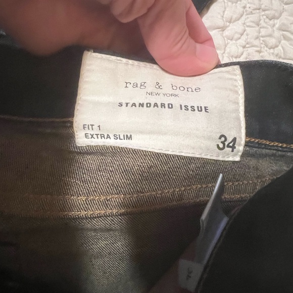 Rag and bone fit 1 extra slim 34 blue jeans - Picture 6 of 13